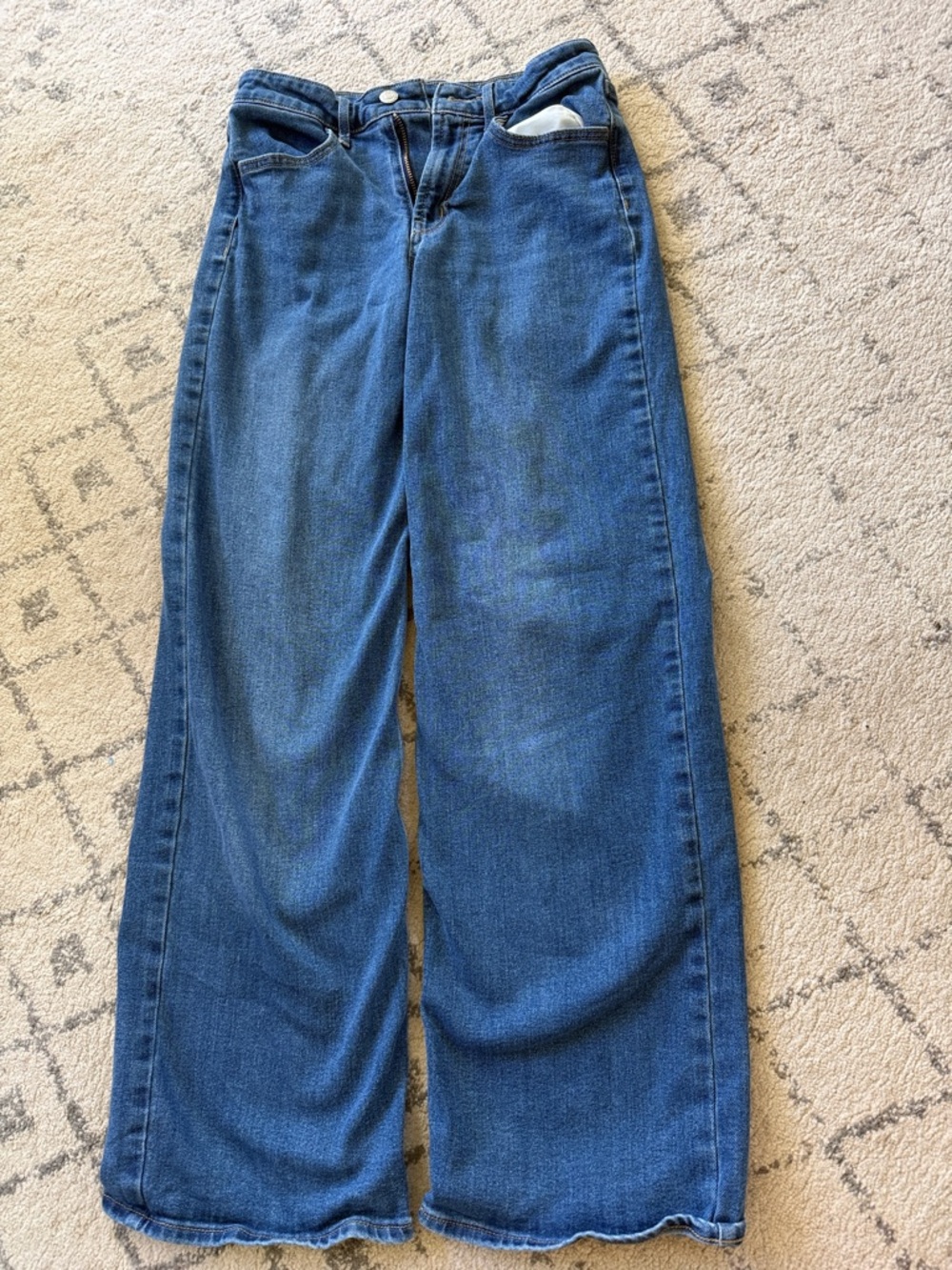 Old Navy Women’s High-Rise WOW Wide Leg Blue Jeans